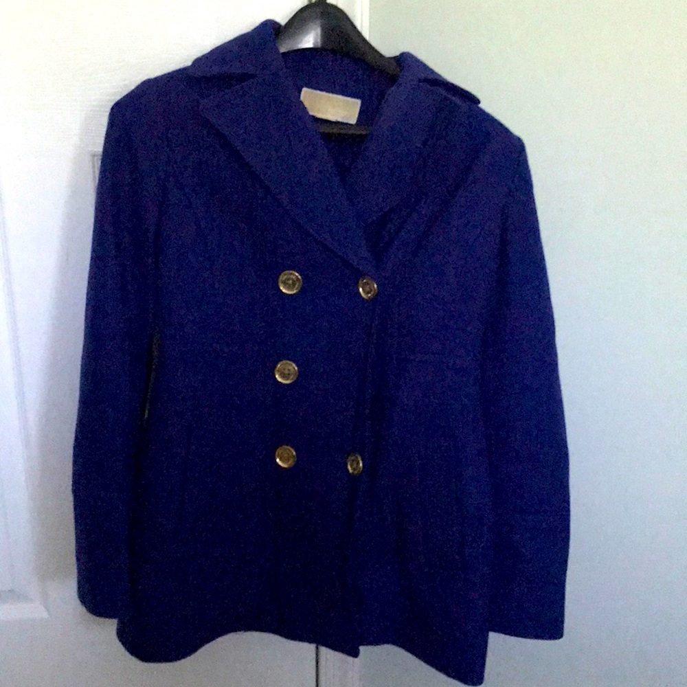 Michael Kors Pea Coat with gold buttons